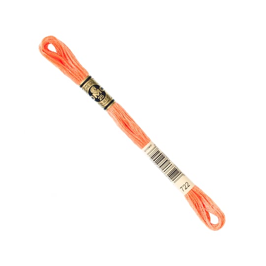 Dmc® 6 Strand Embroidery Floss, Group 15 in 722 Lt Orange Spice | Michaels®